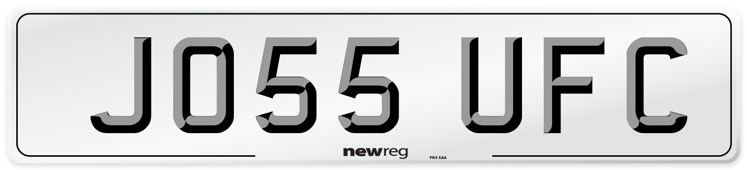JO55 UFC Number Plate from New Reg